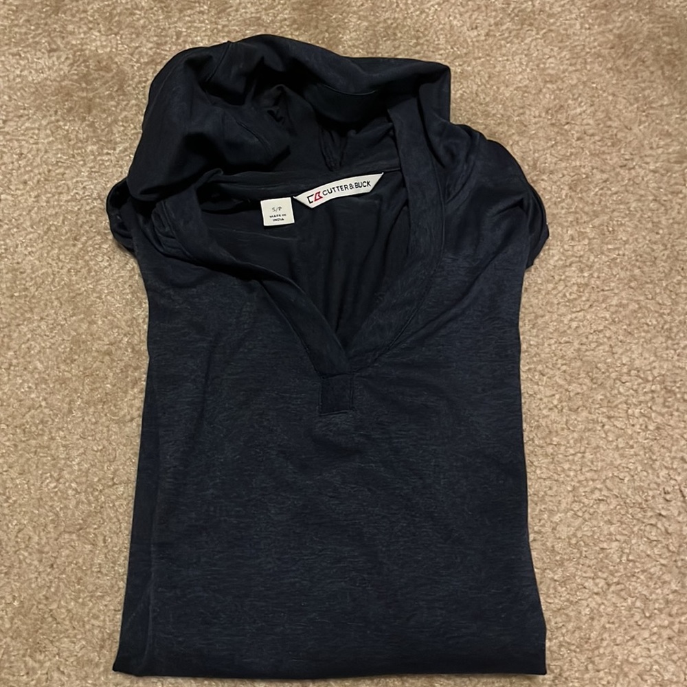 Cutter & Buck hooded v neck top